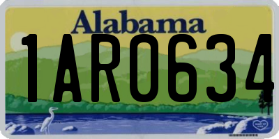 AL license plate 1AR0634