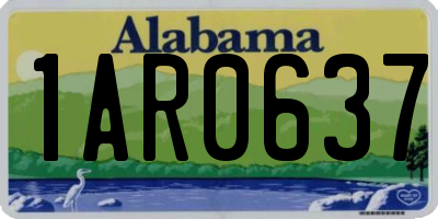 AL license plate 1AR0637