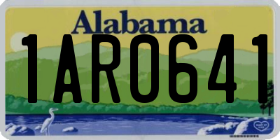 AL license plate 1AR0641