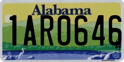 AL license plate 1AR0646