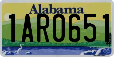 AL license plate 1AR0651