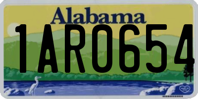 AL license plate 1AR0654