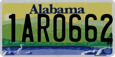 AL license plate 1AR0662