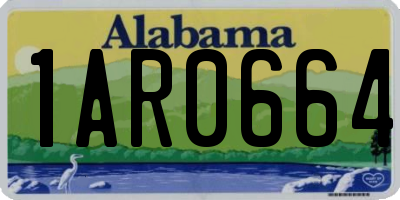 AL license plate 1AR0664