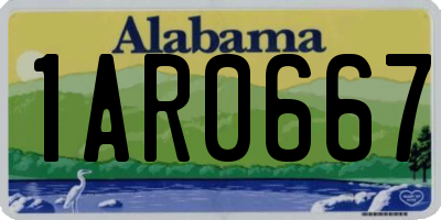 AL license plate 1AR0667