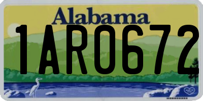 AL license plate 1AR0672