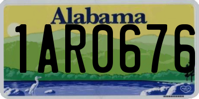 AL license plate 1AR0676