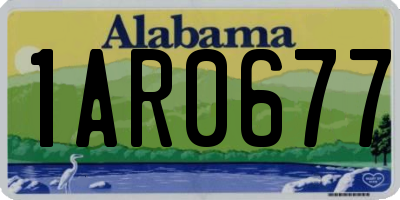 AL license plate 1AR0677