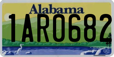 AL license plate 1AR0682