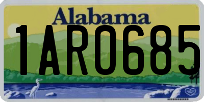 AL license plate 1AR0685