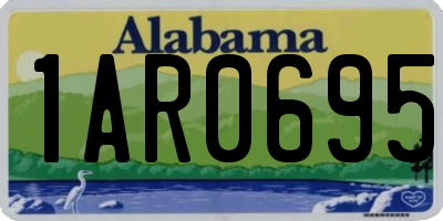 AL license plate 1AR0695