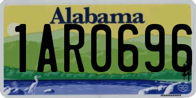 AL license plate 1AR0696