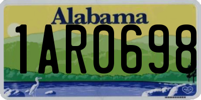 AL license plate 1AR0698