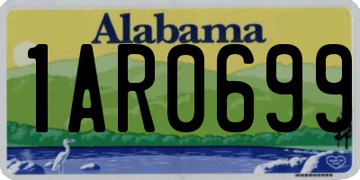 AL license plate 1AR0699