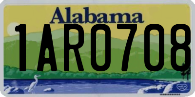 AL license plate 1AR0708
