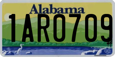 AL license plate 1AR0709