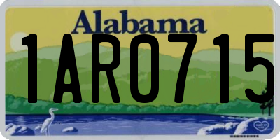 AL license plate 1AR0715