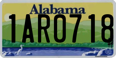 AL license plate 1AR0718