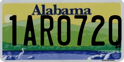 AL license plate 1AR0720
