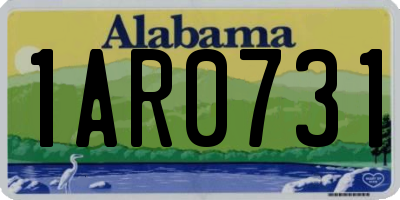 AL license plate 1AR0731