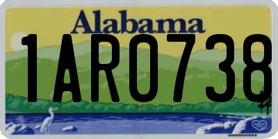 AL license plate 1AR0738