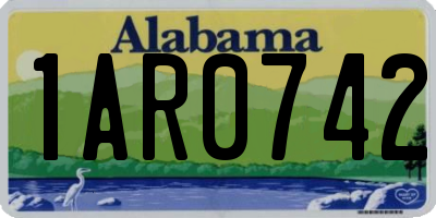 AL license plate 1AR0742