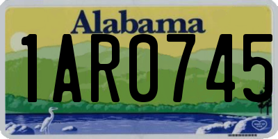 AL license plate 1AR0745