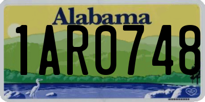 AL license plate 1AR0748