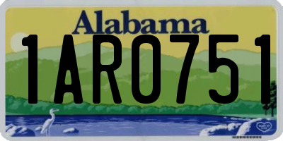 AL license plate 1AR0751
