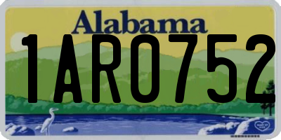 AL license plate 1AR0752