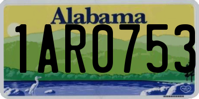 AL license plate 1AR0753