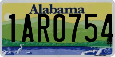 AL license plate 1AR0754