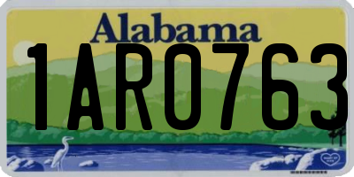 AL license plate 1AR0763