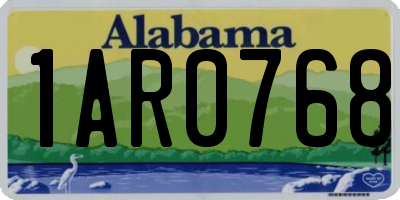AL license plate 1AR0768