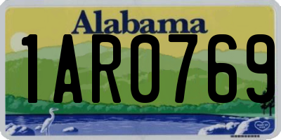 AL license plate 1AR0769