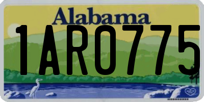 AL license plate 1AR0775