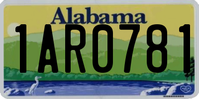 AL license plate 1AR0781