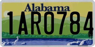 AL license plate 1AR0784