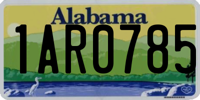 AL license plate 1AR0785