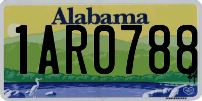 AL license plate 1AR0788
