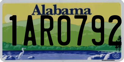 AL license plate 1AR0792