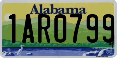 AL license plate 1AR0799