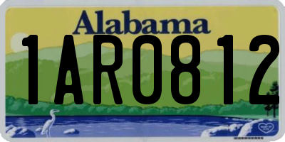 AL license plate 1AR0812