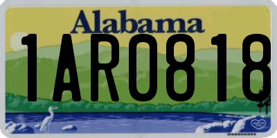 AL license plate 1AR0818