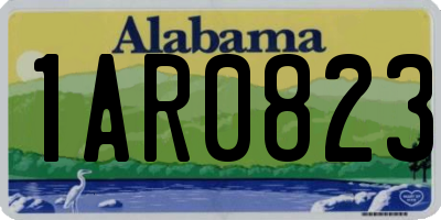 AL license plate 1AR0823