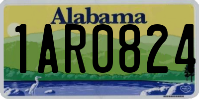 AL license plate 1AR0824