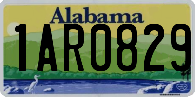 AL license plate 1AR0829