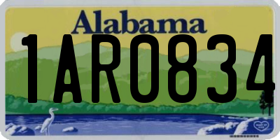 AL license plate 1AR0834