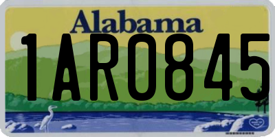 AL license plate 1AR0845