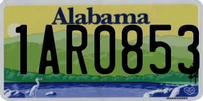AL license plate 1AR0853